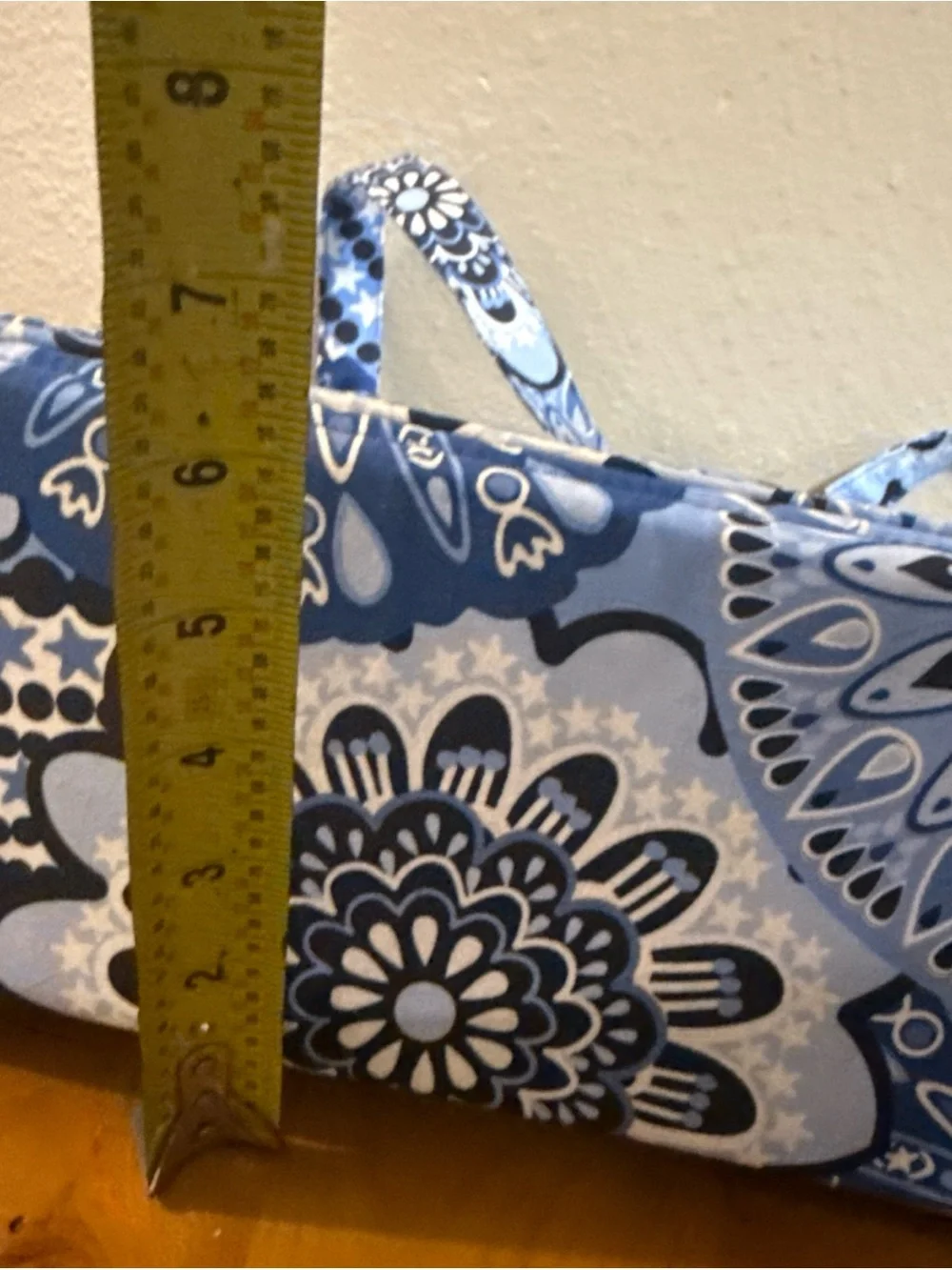 Vera Bradley Blue Floral Quilted Tote Bag